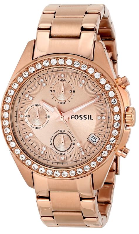 fake fossil rose gold watch|fossil watches rose gold ladies.